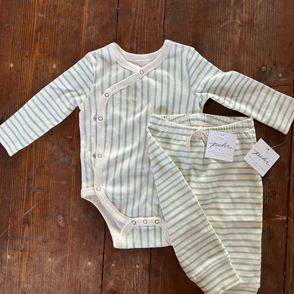 NWT Pehr striped set | 3-6 months